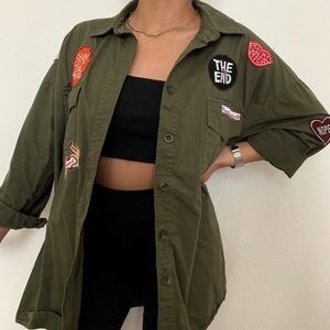 @𝐊𝐞𝐧𝐝𝐚𝐥𝐥𝐀𝐧𝐝𝐊𝐲𝐥𝐢𝐞 Olive Green Jacket (xs) 💚